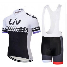 Set Fietsshirt + Korte Koersbroek 2018 CCC Liv Dames N003